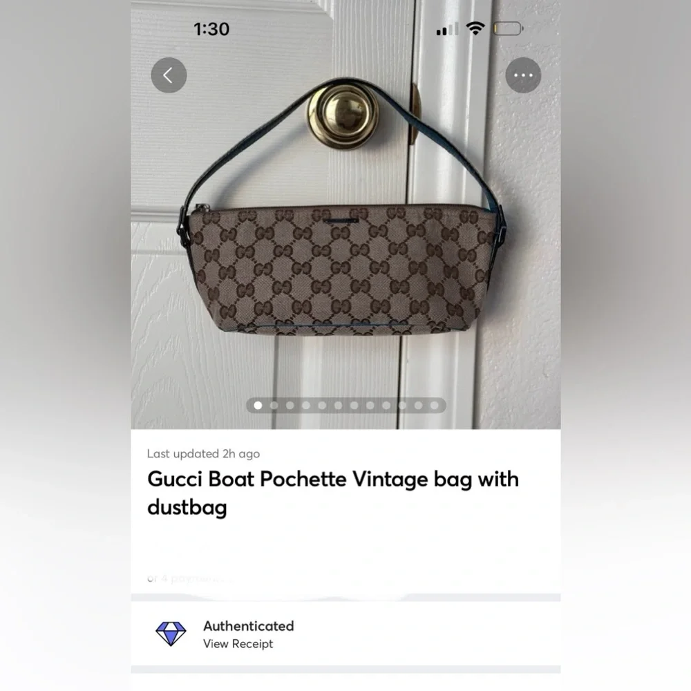 Gucci Boat Pochette bag with dustbag - Picture 16 of 16